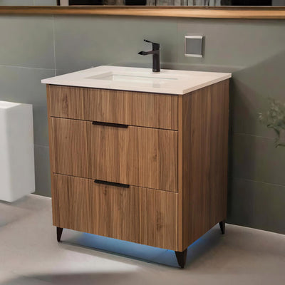 addison 30" bathroom vanity in walnut