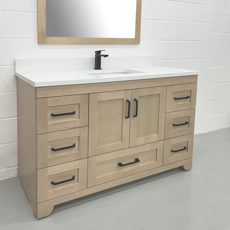 Hilton 48 inch solid wood Canadian Maple bathroom vanity