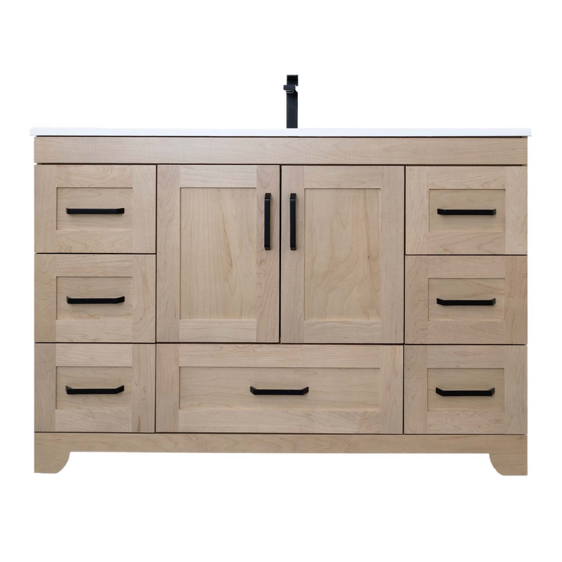 Hilton 48", Butterscotch Solid Wood Premium Collection Bathroom Vanity - HT1048-BS